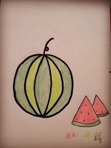 画完又吃瓜,笔下美食情